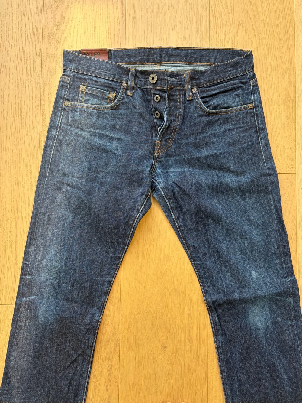 J Brand Tyler Men's Indigo Slim Button-Fly Selvedge Jeans